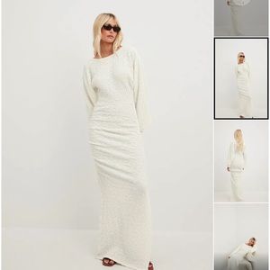 NWT na-kd structured drawstring maxi dress